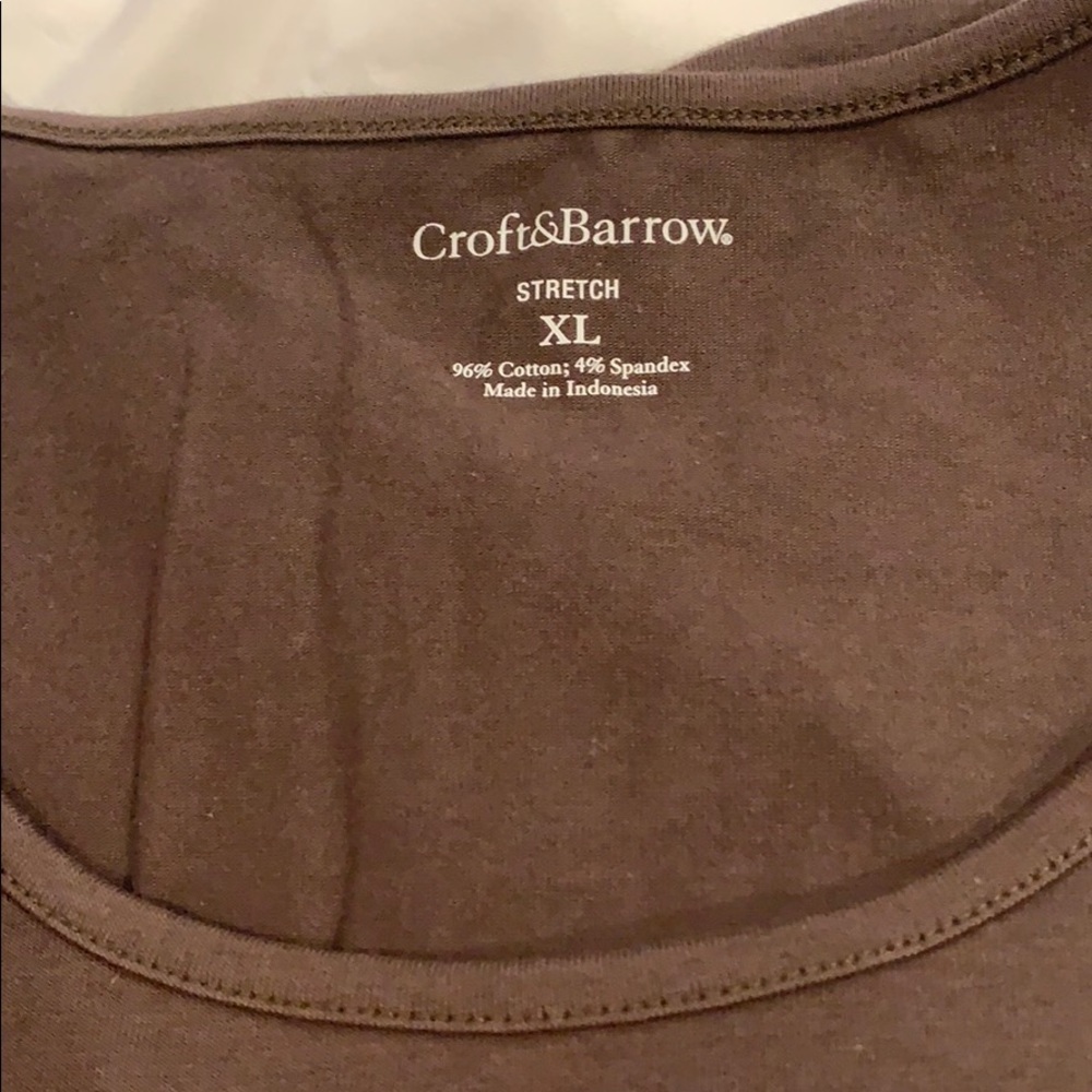 Croft&Barrow Short Sleeve Stretch Tee NWOT - Picture 4 of 4